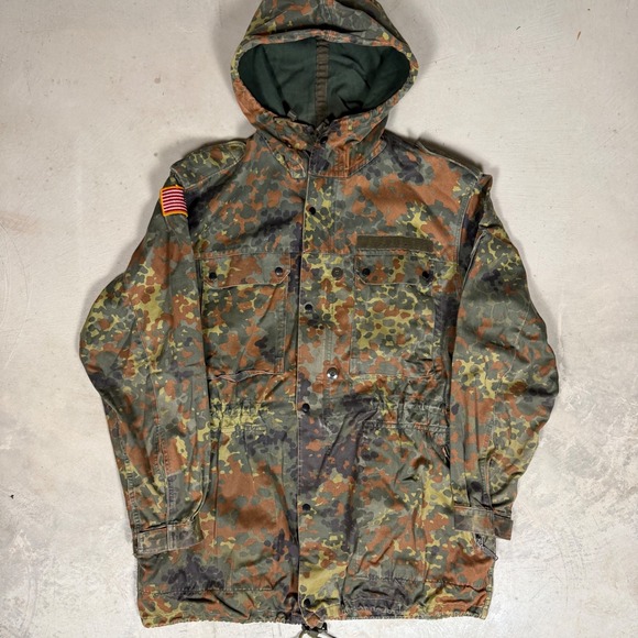 H. Winnen GMBH & CO. KG Other - Vintage 1994 German Flecktarn Camo Parka H. Winnen GMBH Military Jacket Mens L